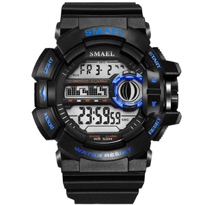 LED Digital Wrsitwatches Army Watch SMAEL Luxury Brand Cool Men Watches Waterproof 1436B Military Watches Sport Watches for Men