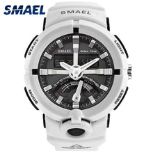 Load image into Gallery viewer, 2017 New Electronics Watch Smael Brand Men&#39;s Digital Sport Watches Male Clock Dual Display Waterproof Dive White Relogio 1637