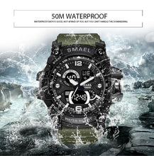 Load image into Gallery viewer, Sport Watches Analog Digital LED Backlight Men Sport Watch relogio masculino Military Watches Army 1617C Wateproof Digital Watch