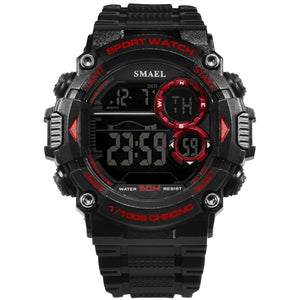 SMAEL Watch Men Waterproof LED Sports S Shock Resist Relogio Masculino Sport Watch Black Gold 1707 Men Digital Watches Bracelet