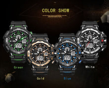 Load image into Gallery viewer, SMAEL ARMY sport watches Set mens double cool Male waterproof wristclock 1376 1237 elógio masculino stopwatch analog LED SPORT