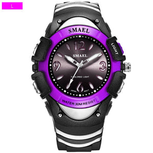 Girls Outdoor SMAEL LCD Digital Watches Shock Resistant Sport for Watches Alarm Clock 0616C Children 50M Waterproof Wristwatches