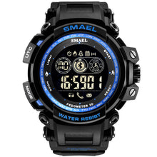 Load image into Gallery viewer, Men Digital Wrist watches LED Display SMAEL Watch for male Digital clock Men Sport Watches Big Dial 8018 Wtaerproof Men Watches