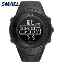 Load image into Gallery viewer, New Hot SMAEL Brand Sport Watch Men Fashion Casual  Electronics Wristwatches Multifunction Clock 50 Meters Waterproof Hours 1237