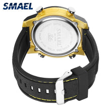 Load image into Gallery viewer, SMAEL Quartz Men&#39;s Watches lovers Oversize LED Digital Fashion watch S waterproof luxurious 1556 stainless steel for male watch