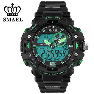 SMAEL Sports Watches Men S Shock LED Digital Military Watches G Style 50m Waterproof Wristwatch 1379 montre homme Military Watch