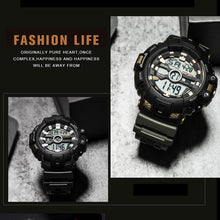 Load image into Gallery viewer, LED Bracelet Digital Waches SMAEL Brand Luxury Clock Men Military Watches Alarm relogio montre1532B Men Watches Sport Waterproof