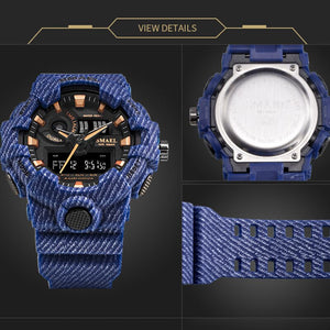 Watch Set Military Mens SMAEL Watches Waterproof Stop Watch Running Clock Sets 8001 8010 reloj mujer Mens Watches Luxry Brand