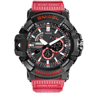 2020 NewMen's Watches Multi-Functional Electronic Watch Outdoor Sports Dual-Display Waterproof Digital Watch 1809 Watch Military