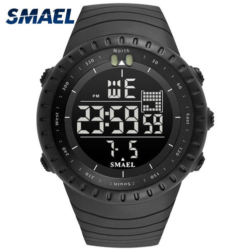 New Hot SMAEL Brand Sport Watch Men Fashion Casual  Electronics Wristwatches Multifunction Clock 50 Meters Waterproof Hours 1237