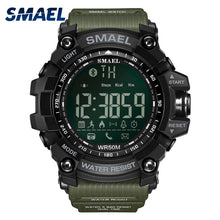 Load image into Gallery viewer, 2017 NewStyle Watches Smael Brand Black Sport 50mWaterproor Big Men Wristwatch LED Digital Time Clock Men Silicone Watches 1617B