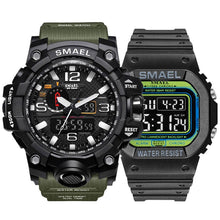 Load image into Gallery viewer, Fashion Camo Military men&#39;s watches Set  SMAEL double Army waterproof Male wristWatch 1545 1801 gift digital kol saati watch men