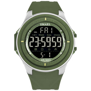 LED Digital Wristwatches Luxury Brand SMAEL Men Clock Automatic Sport Watches Alarm Reloje Hombre 1380 Army Watch Waterproof Men