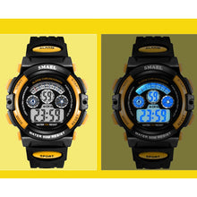 Load image into Gallery viewer, SMAEL Kids Watches Boys Quartz Wristwatches Student Sport Watches 50M Waterproof Alarm Clock 0508 Children Watches LED Digital