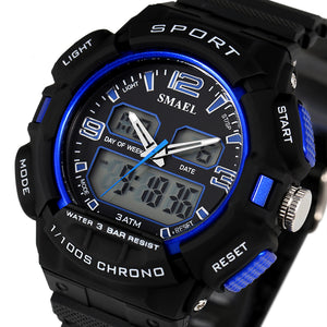 SMAEL Brand Sports Watches Men 30M Waterproof s Shock Resisitant Military Watches Male Birthday Gifts Mens Wrist Watches WS1378