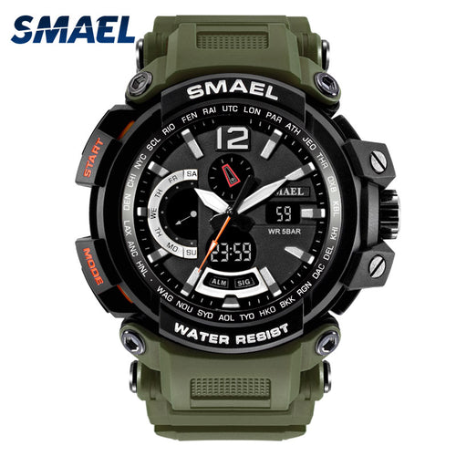 SMAEL Brand Men Watches Clock Men Military Army Sport LED Digital Wristwatch Alarm Date 1702 relogio masculino esportivo militar