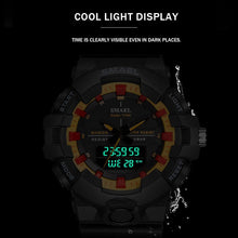 Load image into Gallery viewer, Men Watches Waterproof 50M SMAEL Sport Watch LED Clock Men Army Watches Alarm relogio montre 1642B Digital Wristwatches Military