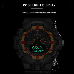 Men Watches Waterproof 50M SMAEL Sport Watch LED Clock Men Army Watches Alarm relogio montre 1642B Digital Wristwatches Military