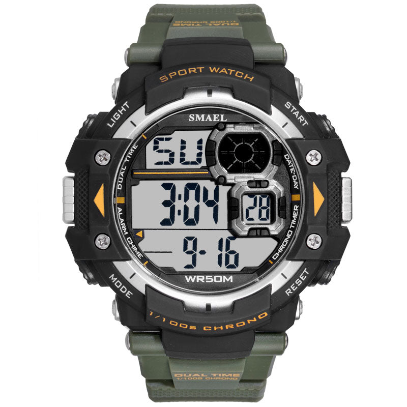 Mens Digital Watches SMAEL Brand LED Men Watch Big Dial Alarm Clock Men Sport Watches Waterproof1379B Men Military Watches Army