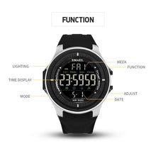 Load image into Gallery viewer, LED Digital Wristwatches Luxury Brand SMAEL Men Clock Automatic Sport Watches Alarm Reloje Hombre 1380 Army Watch Waterproof Men