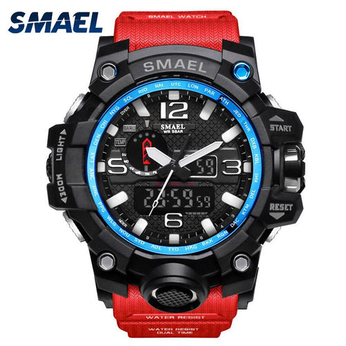 SMAEL Luxury Brand Mens Sports Watches LED Digital Clock Fashion Casual Watch Digital 1545 relogio militar Clock Men Sport Watch