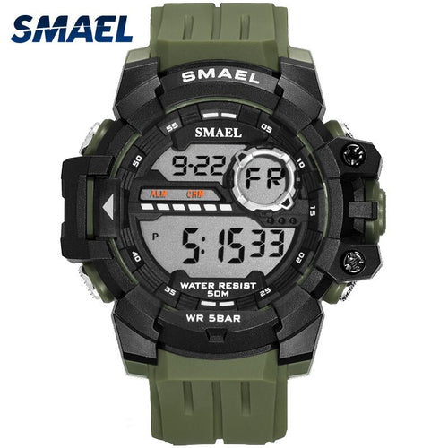 Sport Watch Waterproof LED SMAEL SShock Resist Military Men Watch Automatic Mechanical 1712 Digital Wristwatches Luxury Brand