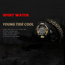 Load image into Gallery viewer, Waterproof Sport Watches LED SMAEL Relojes Hombre Men Watch Big Military Watches Army 1527 Silicone Digital Wrsit Watch for Men