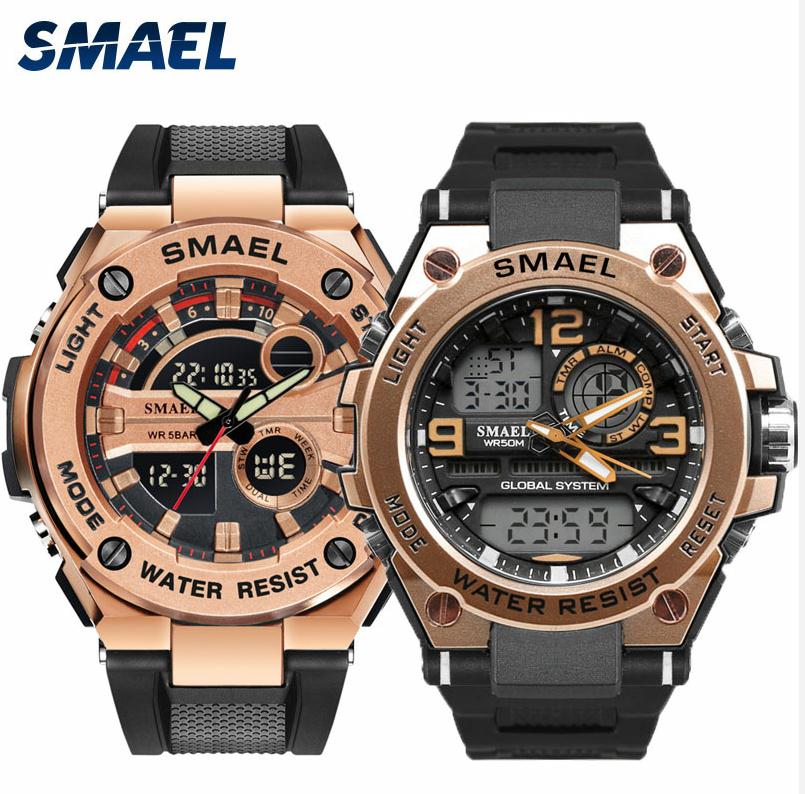 Men Watches Set Sport Watch Waterproof 50M Swimming Clock Set 1625 1603 Rose Gold relogio masculino Military Watch Mens Sets