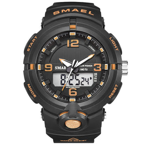 SMAEL 2019 Luxury Brand Watch Men Military Watches Sport Quartz Wristwatches Male Big Watch Led 8017 Men Watches Water Resistant