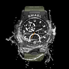 Load image into Gallery viewer, Sport Watch Men SMAEL Brand Toy Mens Watches Military Army S Shock 50m Waterproof Wristwatches 8011 Fashion Men Watches Sport