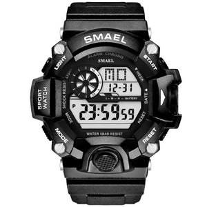 Men Watch 50m Waterproof SMAEL Top S Shock Watch Men LED Sport Watches Camouflage Watch Band 1385C Digital Wristwatches Military