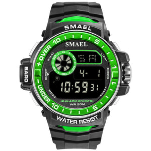 SMAEL Men Digital Wristwatches Led Display Men Watches Automatic Mechanical Men Clock Waterproof1626B Luxury Watch Men Millitary