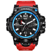 Load image into Gallery viewer, Mens Watches Gold SMAEL Brand  Watch S Shock Digital Wristwatch Alarm timekeeper 1545 Sport watch Dual Time Clock Men Militar