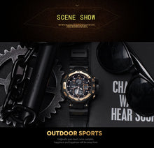 Load image into Gallery viewer, Gold Sport Men Watches S Shock Brand Watch relogio militar Men Wrist Watch Quartz  Digital 1376C  montre homme LED Watches Men