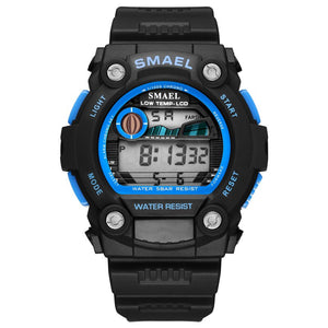 SMAEL automatic sport men's watch top Brand Luxury 50m waterproof digital wristwatches for male 1423Led men Casual digital Watch