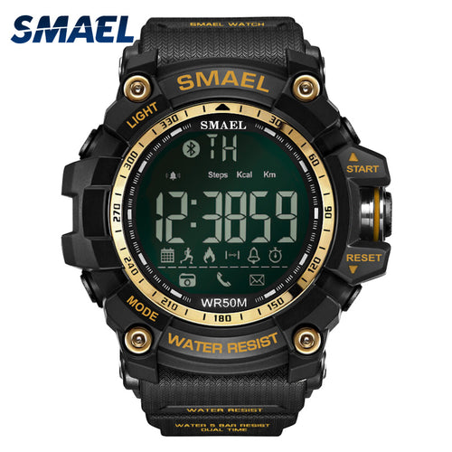 Fashion Casual mens Wristwatches Smael Brand Golden Style Multifunction Sport Watches Men 50m Waterproor Clock 1617B male watch