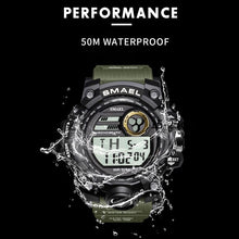 Load image into Gallery viewer, Men Watches Sport Military SMAEL S Shock Relojes Hombre Casual LED Clock Digital Wristwatches Waterproof 1545D Sport Watch Alarm