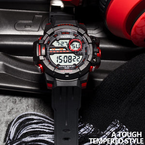 Sport Watch Waterproof LED SMAEL SShock Resist Military Men Watch Automatic Mechanical 1712 Digital Wristwatches Luxury Brand