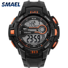 Load image into Gallery viewer, Sport Watches 5Bar Water Resist SMAEL Brand LED Watches Automatic Alarm Watch Men Big Dial 1513 Digital Wrist Watches Waterproof