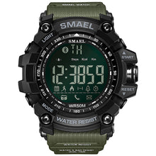 Load image into Gallery viewer, 50Meters Swim Dress Sport mens Watches Smael Brand Army Green Style Fashion Big dial Watches Men Digital Sport Male Clock 1617B