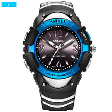 Load image into Gallery viewer, Girls Outdoor SMAEL LCD Digital Watches Shock Resistant Sport for Watches Alarm Clock 0616C Children 50M Waterproof Wristwatches