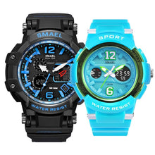 Load image into Gallery viewer, SET couple&#39;s sport watches fashion SMAEL led wristwatches waterproof hot-sell relógio masculino resistance 1509 1632Watch for M