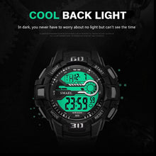 Load image into Gallery viewer, Sport Watches 5Bar Water Resist SMAEL Brand LED Watches Automatic Alarm Watch Men Big Dial 1513 Digital Wrist Watches Waterproof