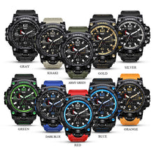 Load image into Gallery viewer, Fashion Camo Military men&#39;s watches Set  SMAEL double Army waterproof Male wristWatch 1545 1801 gift digital kol saati watch men