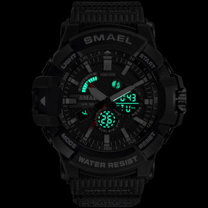 2020 NewMen's Watches Multi-Functional Electronic Watch Outdoor Sports Dual-Display Waterproof Digital Watch 1809 Watch Military