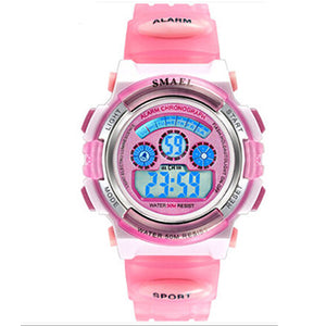 Children Watches for Girls Digital SMAEL LCD Digital Watches Children 50M Waterproof Wristwatches 0704 LED Student Watches Girls