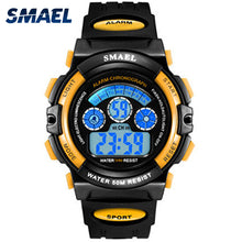 Load image into Gallery viewer, SMAEL Kids Watches Boys Quartz Wristwatches Student Sport Watches 50M Waterproof Alarm Clock 0508 Children Watches LED Digital