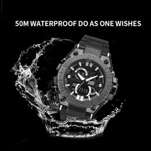 New Military Watch Sport 50M Waterproof  Men Watch Digital Quartz Dual Time Wrist Watch 8003 Gifts Male Clock Relogio Masculino