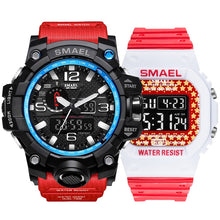 Load image into Gallery viewer, Fashion Camo Military men&#39;s watches Set  SMAEL double Army waterproof Male wristWatch 1545 1801 gift digital kol saati watch men