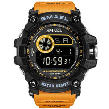 Load image into Gallery viewer, Mens Sport Watches Men Waterproof SMAEL Digital Watch Chrongraph LED Watch Digital Alarm Clock 1548 Sport Male Clock Wristwatch